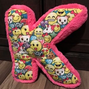 Justice Emoji Letter “K” pillow